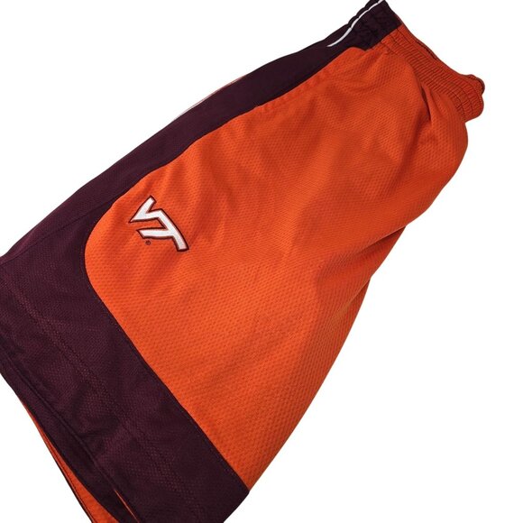 Nike Dri-Fit Mens Virginia Tech Orange & Maroon Athletic Shorts Size L‎ - Picture 1 of 5